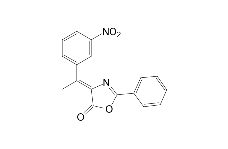 cis-4-(alpha-METHYL-m-NITROBENZYLIDENE)-2-PHENYL-2-OXAZOLIN-5-ONE