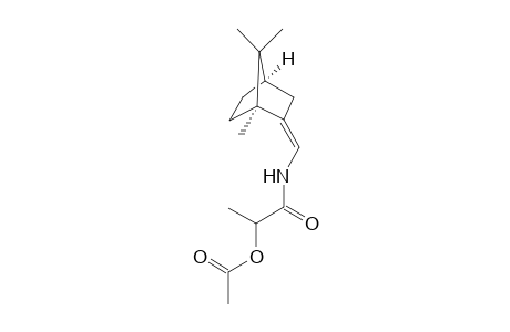 N-[1]-(Camphor-2-cis-methylidene-yl)]-2-(acetoxy)-propanamide