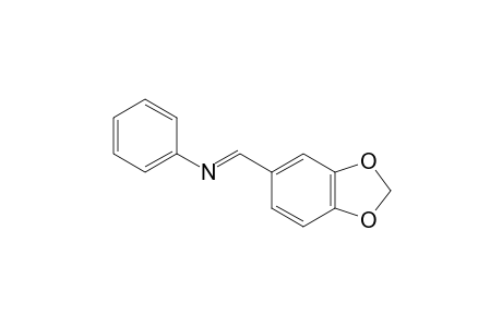 N-(3,4-METHYLENEDIOXYBENZYLIDENE)-ANILINE