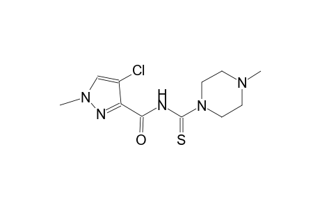 4-chloro-1-methyl-N-[(4-methyl-1-piperazinyl)carbothioyl]-1H-pyrazole-3-carboxamide