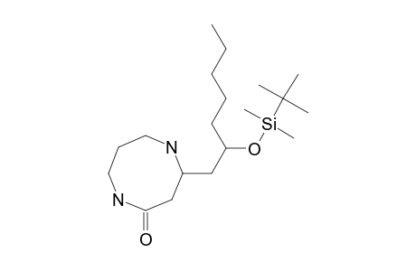 4-[2-(TERT.-BUTYLDIMETHYLSILOXY)-HEPTYL]-1,5-DIAZACYCLOOCTAN-2-ONE;DIASTEREOMER-#1