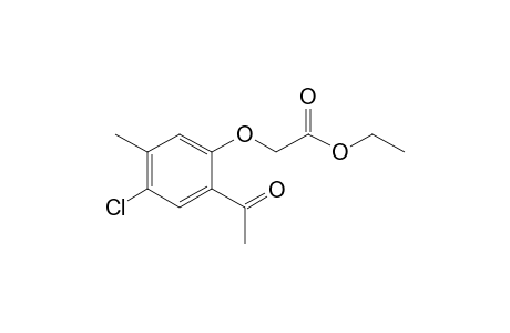 ACETIC ACID, /6-ACETYL-4-CHLORO-M- TOLYLOXY/-, ETHYL ESTER