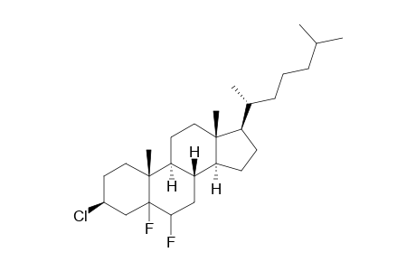 3-BETA-CHLORO-5,6-DIFLUORO-CHOLESTANE