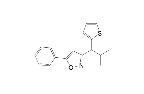 3-(2-Methyl-1-(2-thienyl)propyl)-5-phenylisoxazoline