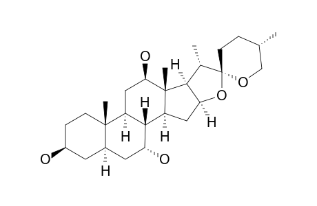 (25R)-3-BETA,7-ALPHA,12-BETA-TRIHYDROXY-5-ALPHA-SPIROSTANE