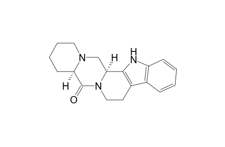 7H-Pyrido[1'',2'':4',5']pyrazino[1',2':1,2]pyrido[3,4-b]indol-5(1H)-one, 2,3,4,4a,8,13,13b,14-octahydro-, cis-(.+-.)-