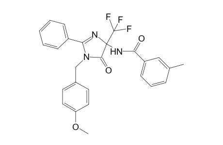 Benzamide, N-[4,5-dihydro-1-[(4-methoxyphenyl)methyl]-5-oxo-2-phenyl-4-(trifluoromethyl)-1H-imidazol-4-yl]-3-methyl-