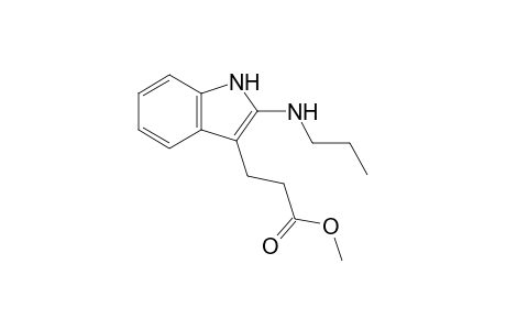 Methyl 2-[N-propylamino]-3-indolylpropanoate