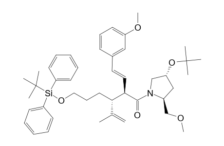 #8J;ANTI-(2R,3R)-1-[(2S,4R)-4-TERT.-BUTOXY-2-METHOXYMETHYL-PYRROLIDIN-1-YL]-3-(3-TERT.-BUTYLDIPHENYLSILYLOXYPROPYL)-2-[(E)-2-(3-METHOXYPHENYL)-ETHENYL]-4-METHY