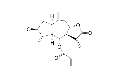 6-O-(2-METHYLPROPENOYL)-3-HYDROXY-4(15),10(14),11(13)-GUAIATRIEN-12,8-OLIDE