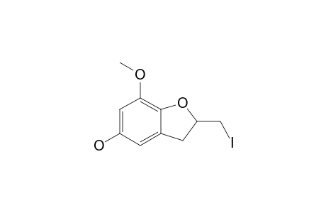 2,3-Dihydro-5-hydroxy-2-iodomethyl-7-methoxybenzofuran