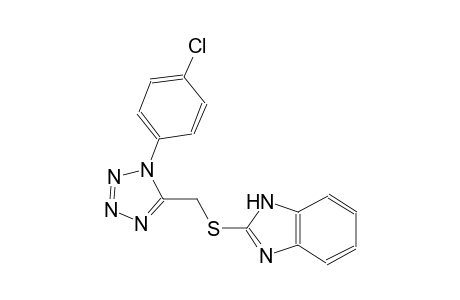 1H-benzimidazole, 2-[[[1-(4-chlorophenyl)-1H-tetrazol-5-yl]methyl]thio]-