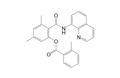 3,5-Dimethyl-2-(quinolin-8-ylcarbamoyl)phenyl 2-methylbenzoate