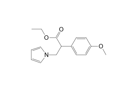 1H-Pyrrole-1-propanoic acid, .alpha.-(4-methoxyphenyl)-, ethyl ester, (.+-.)-