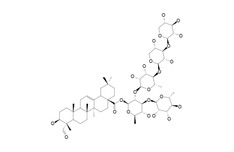 28-O-[XYLOPYRANOSYL-(1->3)-XYLOPYRANOSYL-(1->4)-RHAMNOPYRANOSYL-(1->2)-[RHAMNOPYRANOSYL-(1->3)]-QUINOVOPYRANOSYL]-GYPSOGENIN-ESTER