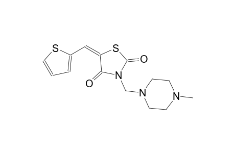 (5E)-3-[(4-methyl-1-piperazinyl)methyl]-5-(2-thienylmethylene)-1,3-thiazolidine-2,4-dione