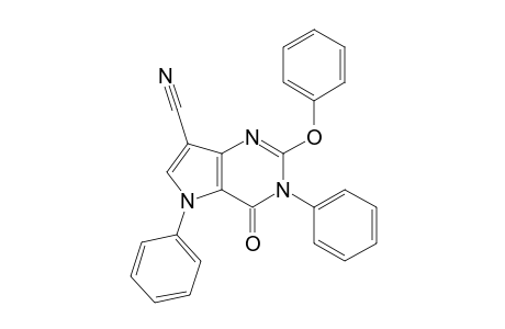 7-Cyano-3,5-diphenyl-2-phenoxy-3H-pyrrolo[3,2-d]pyrimidine-4(5H)-one