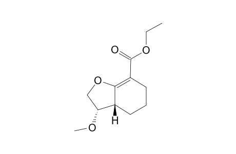 ethyl (3S,3aR)-3-methoxy-2,3,3a,4,5,6-hexahydro-1-benzofuran-7-carboxylate