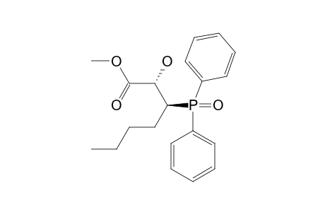 METHYL-(2R*,3S*)-3-DIPHENYLPHOSPHINOYL-2-HYDROXYHEPTANOATE