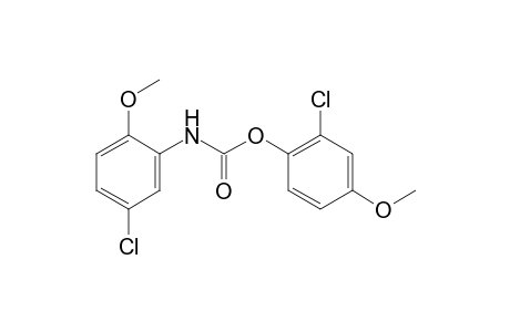 5-chloro-2-methoxycarbanilic acid, 2-chloro-4-methoxyphenyl ester