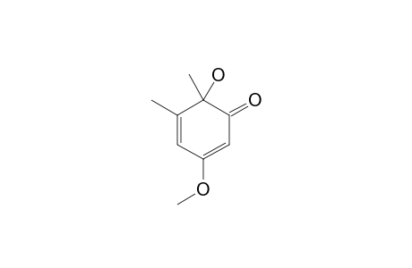 3-METHOXY-6-HYDROXY-5,6-DIMETHYL-CYCLOHEXA-2,4-DIEN-1-ONE