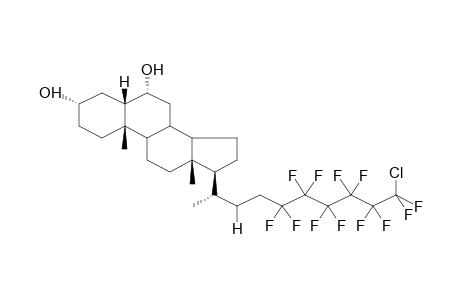 3ALPHA,6ALPHA-DIHYDROXY-24,24,25,25,26,26-HEXAFLUORO-26-(3'-CHLOROHEXAFLUOROPROPYL)-27-NOR-5BETA-CHOLESTANE