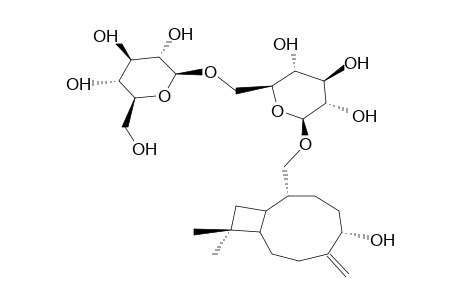 (1R,5R,8S,9S)-CARYOPHYLLA-4(15)-ENE-5,14-DIOL 14-0-B-D-GLUCOPYRANOSYL-(1-6)-B-D-GLUCOPYRANOSIDE