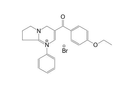 3-(4-ethoxybenzoyl)-1-phenyl-4,6,7,8-tetrahydropyrrolo[1,2-a]pyrimidin-1-ium bromide