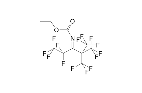 PENTAFLUOROETHYLPERFLUORO-TERT-BUTYLKETONE, N-CARBOETHOXYIMINE