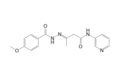 3-[(4-Methoxy-benzoyl)-hydrazono]-N-pyridin-3-yl-butyramide