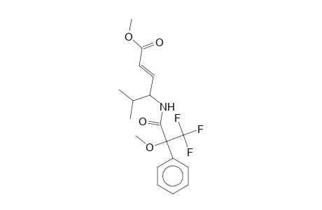 2-Hexenoic acid, (E,4S)-4-[(S)-.alpha.-methoxy-.alpha.-(trifluoromethylphenylacetyl)amino]-5-methyl-, methyl ester