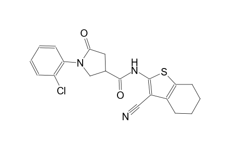 1-(2-Chlorophenyl)-N-(3-cyano-4,5,6,7-tetrahydro-1-benzothiophen-2-yl)-5-oxidanylidene-pyrrolidine-3-carboxamide