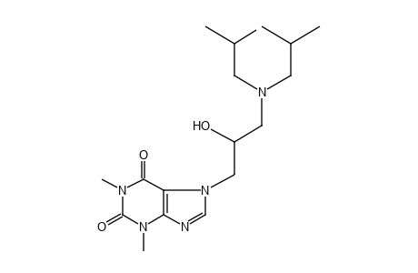 7-[3-(diisobutylamino)-2-hydroxypropyl]theophylline