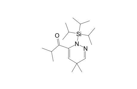 1,4-DIHYDRO-4,4-DIMETHYL-6-(2-METHYL-1-OXOPROPYL)-1-(TRIISOPROPYLSILYL)-PYRIDAZINE