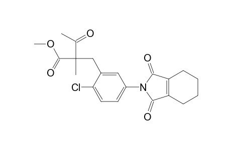 Benzenepropanoic acid, alpha-acetyl-2-chloro-5-(1,3,4,5,6,7-hexahydro-1,3-dioxo-2H-isoindol-2-yl)-alpha-methyl-, methyl ester