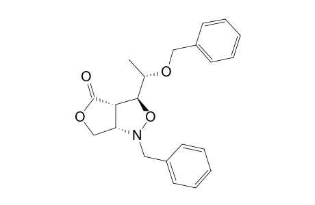 [3R,3AR,6AR(S)]-3-(1-(PHENYLMETHOXY)-ETHYL)-TETRAHYDRO-1-(PHENYLMETHYL)-1H,4H-FURO-[3,4-C]-ISOXAZOL-4-ONE