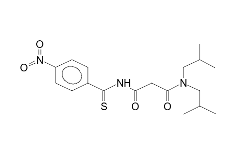 N',N'-DIISOBUTYL-N-PARA-NITROTHIOBENZOYLMALONODIAMIDE