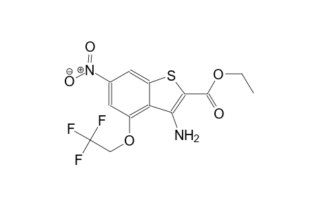 3-Amino-6-nitro-4-(2,2,2-trifluoroethoxy)-1-benzothiophene-2-carboxylic acid ethyl ester