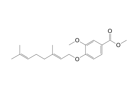 METHYL-4-[((2E)-3,7-DIMETHYL-2,6-OCTADIENYL)-OXY]-3-METHOXYBENZOATE