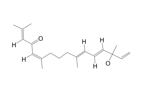 (4E,6E,11Z)-3-HYDROXY-3,7,11,15-TETRAMETHYL-1,4,6,11,14-HEXADECAPENTAEN-13-ONE