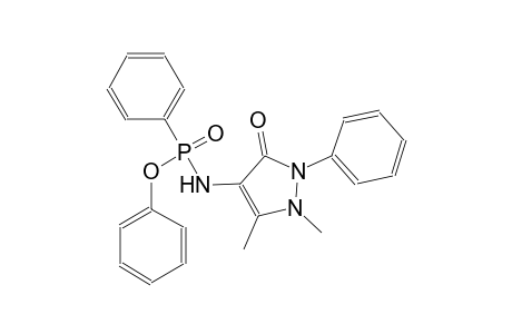 phenyl N-(1,5-dimethyl-3-oxo-2-phenyl-2,3-dihydro-1H-pyrazol-4-yl)-P-phenylphosphonamidoate