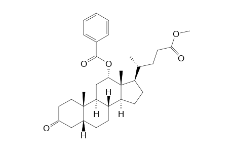 (5-BETA,12-ALPHA)-12-(BENZOYLOXY)-3-OXO-CHOLAN-24-OIC-ACID-METHYLESTER