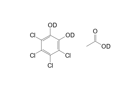 tetrachloropyrocatechol, acetate (1:1) (salt)