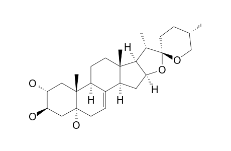 (25R)-2-ALPHA,3-BETA,5-ALPHA-TRIHYDROXY-SPIROSTAN-7-ENE