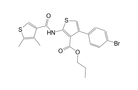 propyl 4-(4-bromophenyl)-2-{[(4,5-dimethyl-3-thienyl)carbonyl]amino}-3-thiophenecarboxylate