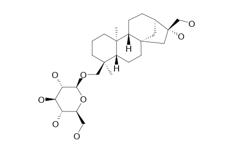 SIEGESBECKIOSIDE;ENT-16-BETA,17,18-TRIHYDROXY-KAURAN-18-O-BETA-D-GLUCOPYRANOSIDE