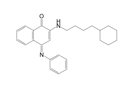 2-[(4-cyclohexylbutyl)amino]-4-(phenylimino)-1(4H)-naphthalenone