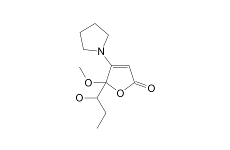 5-(1-hydroxypropyl)-5-methoxy-4-pyrrolidin-1-ylfuran-2-one