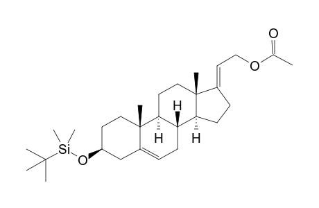 (3-beta,17E)-3-{[(tert-Butyl)dimethylsilyl]oxy}-5,17(20)-dien-21-ol Acetate