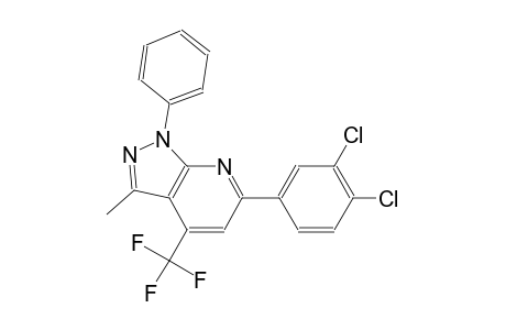 6-(3,4-dichlorophenyl)-3-methyl-1-phenyl-4-(trifluoromethyl)-1H-pyrazolo[3,4-b]pyridine